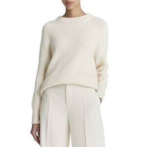 Vince Ribbed Funnel Neck Cashmereblend Sweater - S